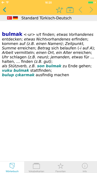 Screenshot #1 pour Großes Türkisch Wörterbuch