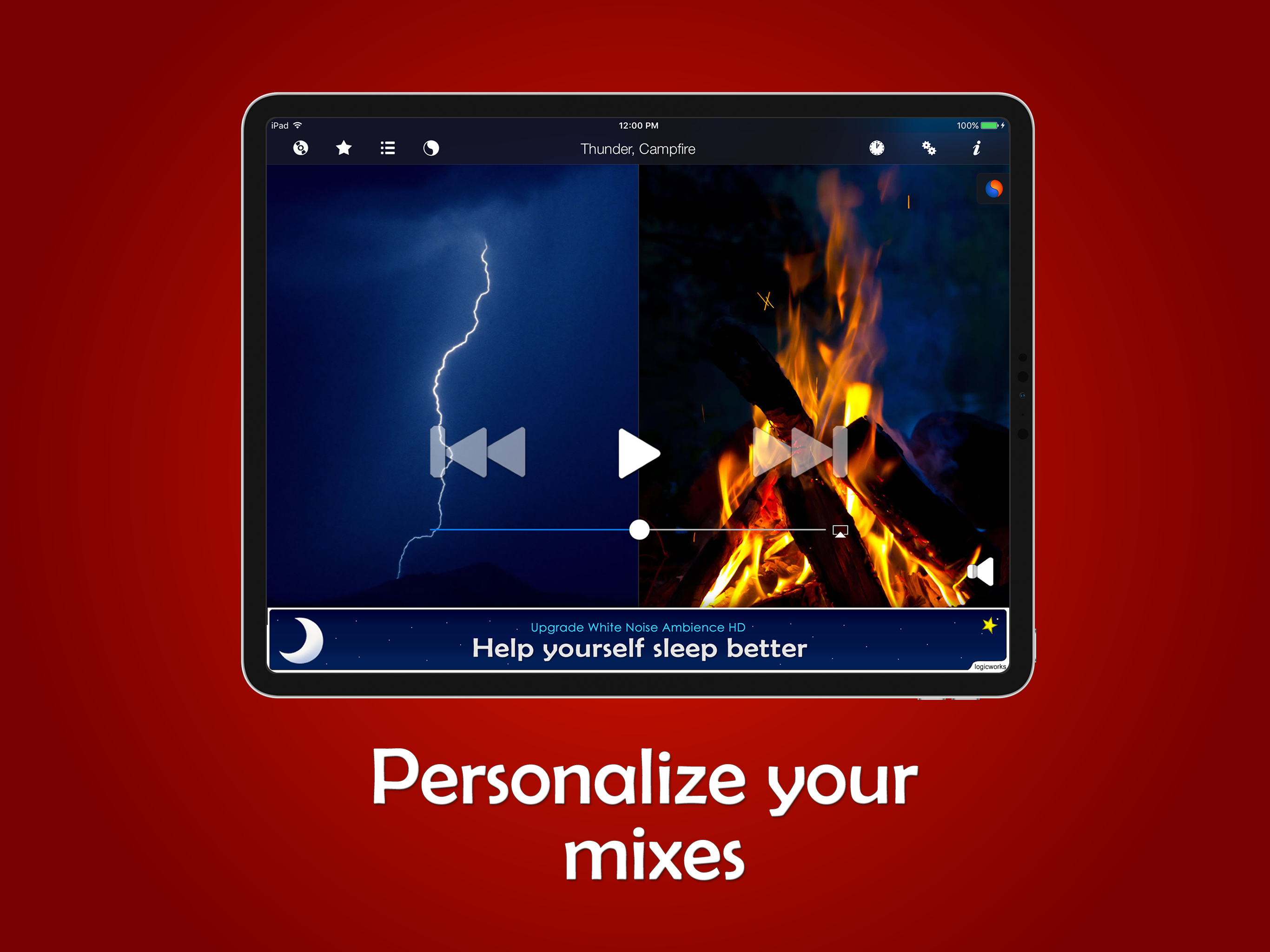 White Noise Ambience HD Lite screenshot 3