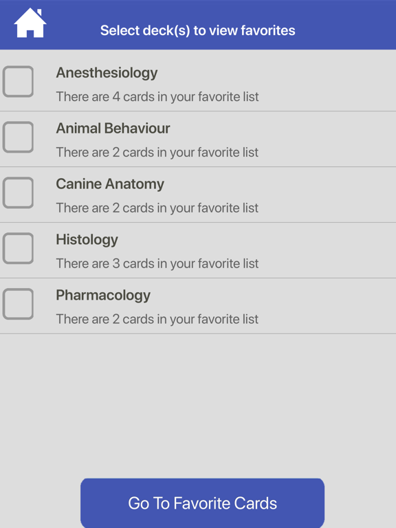 Veterinary Flashcards iPad screenshot