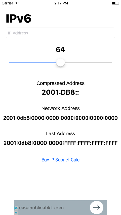 Screenshot #2 pour IP Subnet Calc