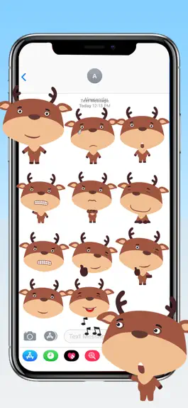 Game screenshot Deer Emojis & Stickers apk