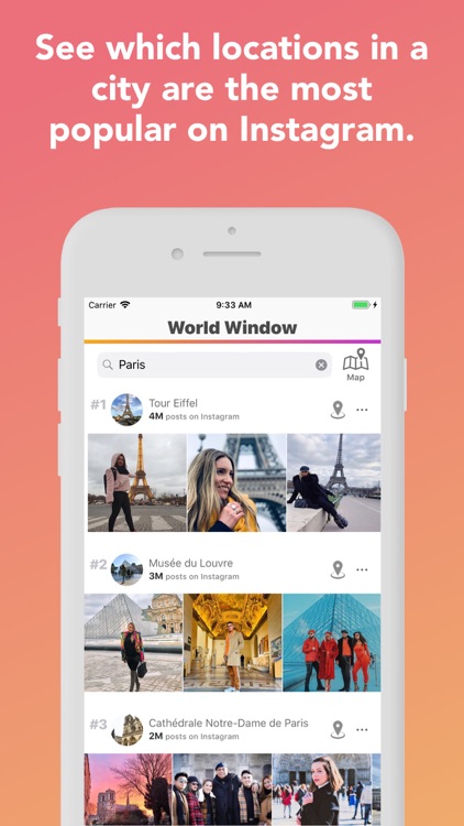 World Window - Landmark finder