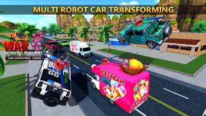 War Robots Flying Car Shooting Screenshot