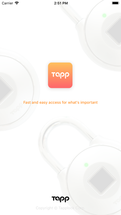 Screenshot #1 pour Tapplock Enterprise User