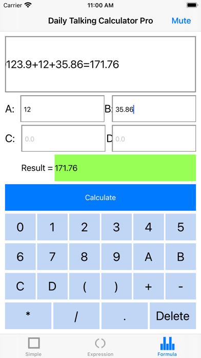 Screenshot #2 pour Daily Talking Calculator Pro