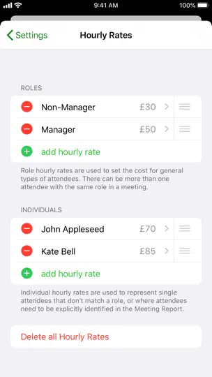 Screenshot von Meeting Cost Timers auf dem iPhone 5