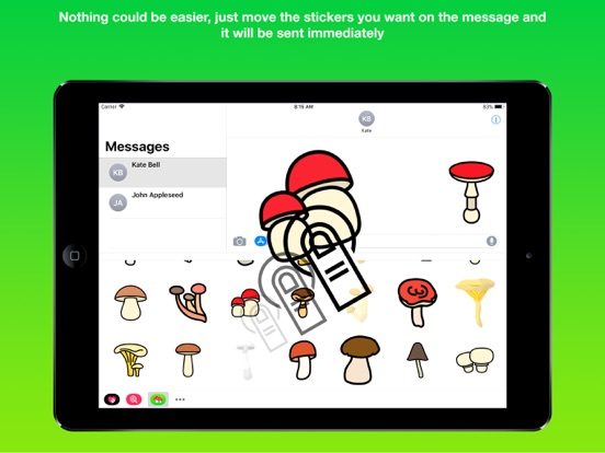 Mushroom Stickers - iPad screenshot 2 - Stickers app