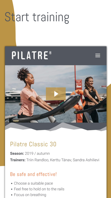 PILATRE® Screenshot