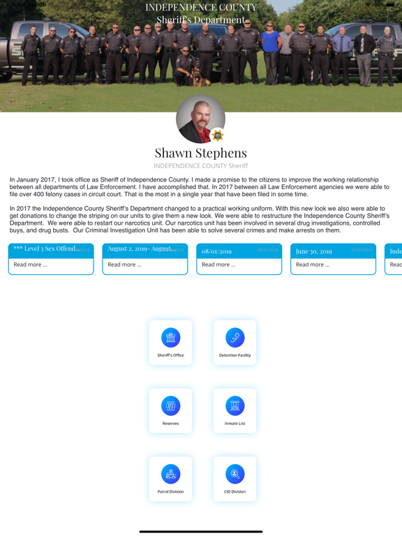Independence County iPad screenshot 1 - News app