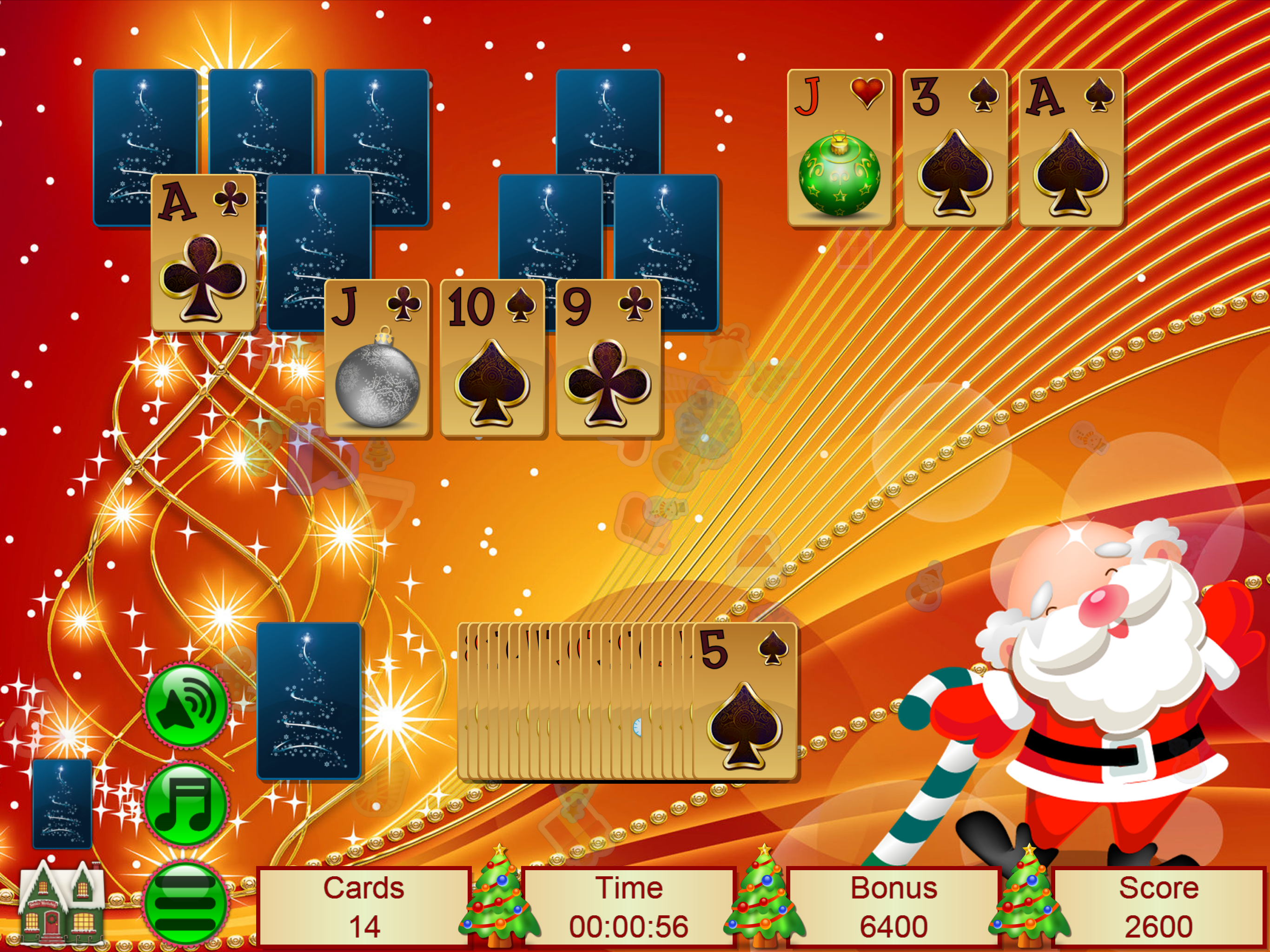 Xmas TriPeaks Card Solitaire screenshot 17