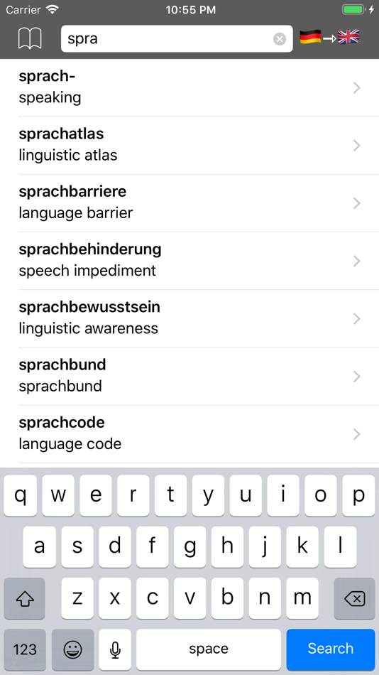 #1. German Dictionary - offline (iOS) By: Andrei Sadovnicov