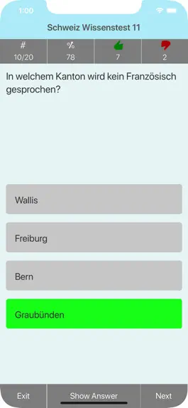 Game screenshot Die Schweiz Testfragen hack