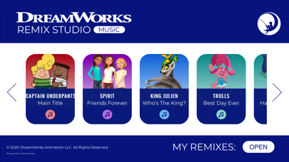 DreamWorks Remix Studio Screenshot