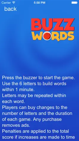 Game screenshot Buzz Words apk