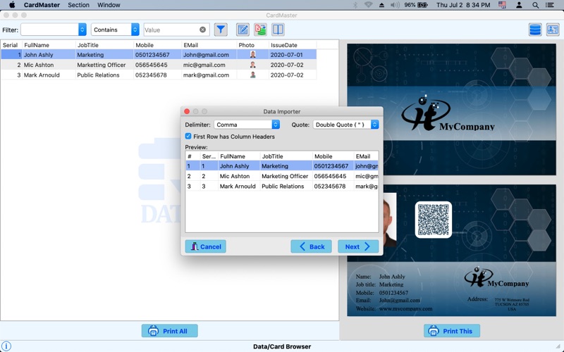 Screenshot #3 pour CardMaster : ID Card Maker