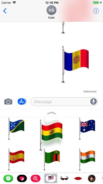 Flags Set Stickers Pro