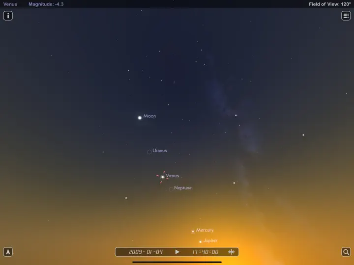 Captura de pantalla de Star Rover HD - Night Sky Map en iPhone 2