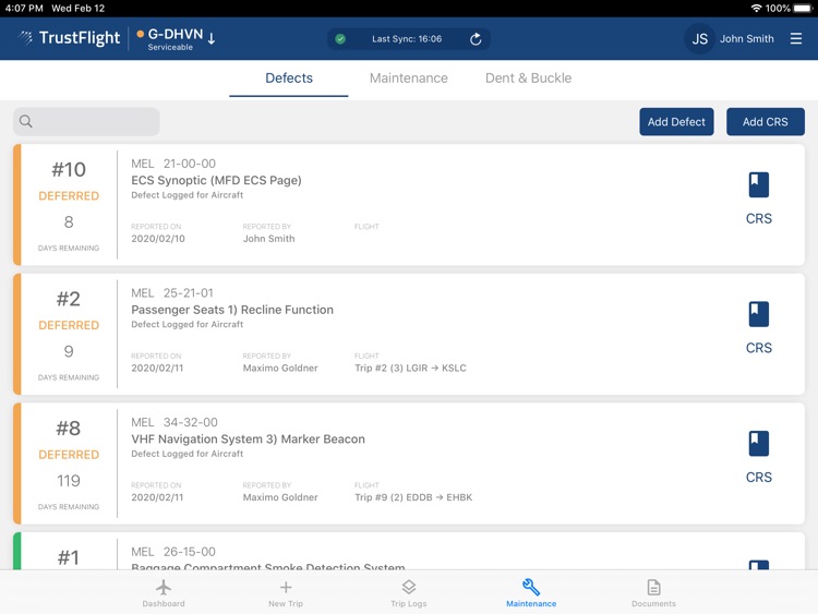 TrustFlight Tech Log screenshot-4