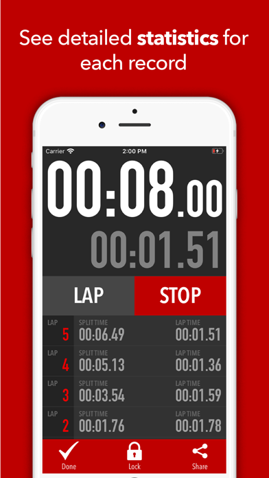 Screenshot #2 pour Super Stopwatch Lite