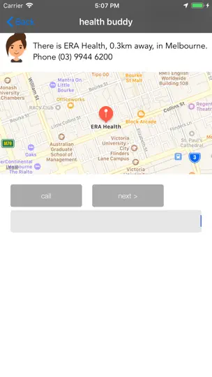Скриншот Health Buddy на iPhone 2