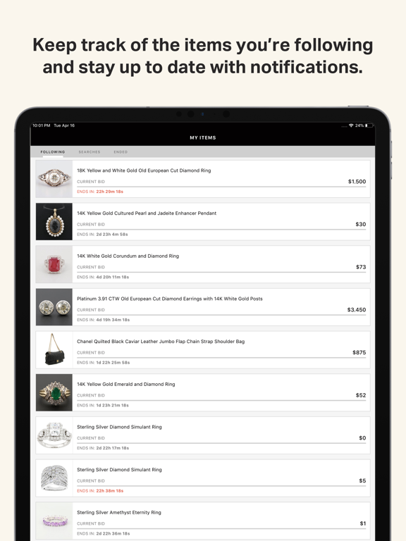 EBTH iPad screenshot 4 - Shopping app