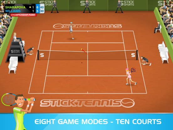 Stick Tennis iPad app afbeelding 2