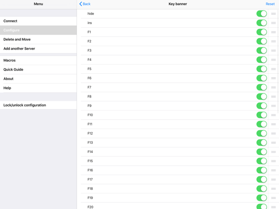 TN3270 iPad app afbeelding 5