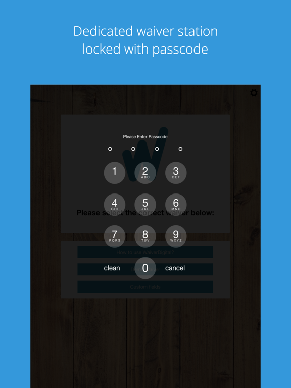 CleverWaiver iPad screenshot 5 - Business app