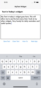 MyText Widget screenshot #2 for iPhone