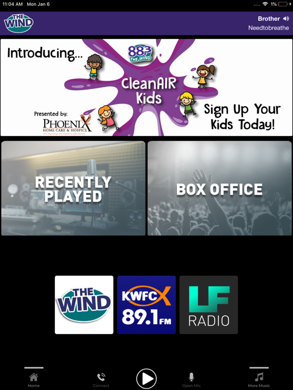 The Wind 88.3 iPad screenshot 5 - Music app