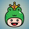 Sticker Me Frog Mascot Boy