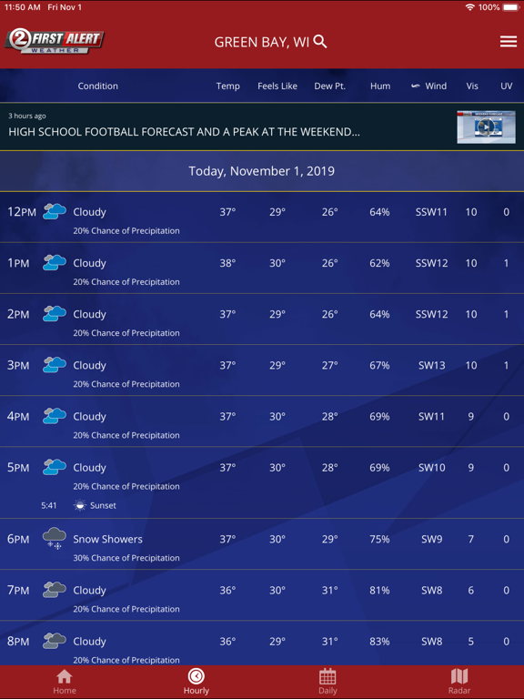 Screenshot #2 for WBAY First Alert Weather