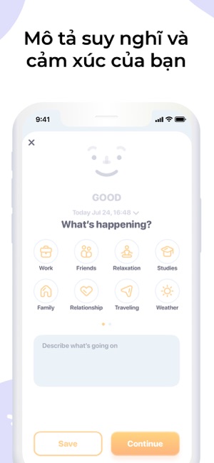 Moodnotes - nhật ký tâm trạng