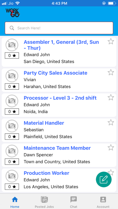 Work2go iPhone screenshot 3 - Business app
