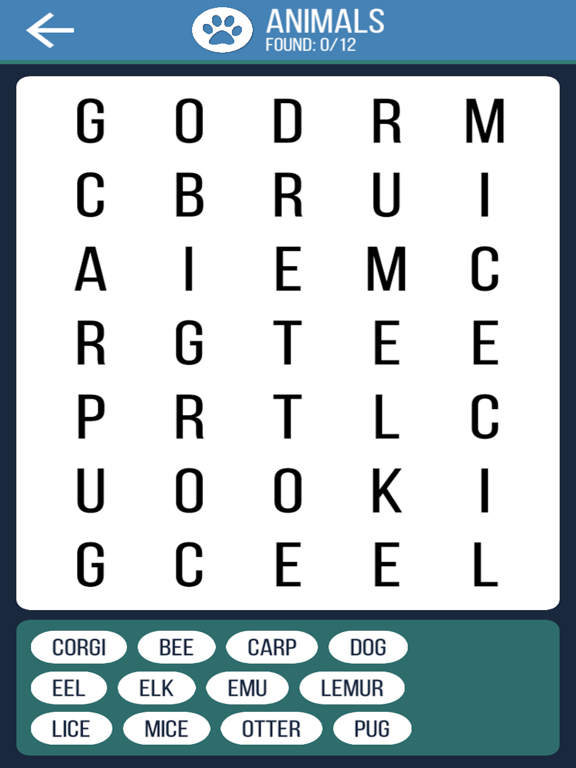 Screenshot #5 pour Word Search Brain Puzzle