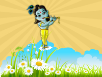Animated Radha Krishna Sticker
