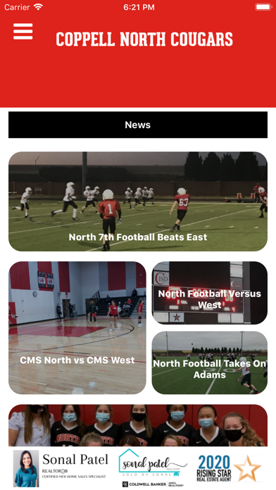 Coppell ISD Athletics Screenshot