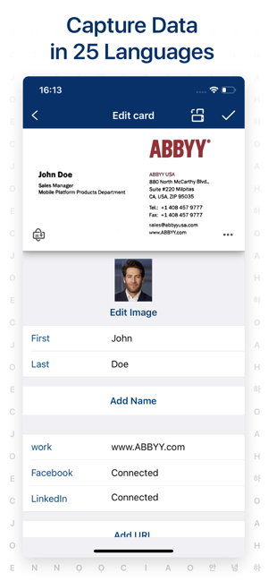 ‎≡ Business Card Scanner Pro Screenshot