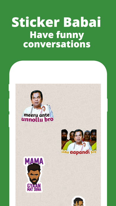 Sticker Babai: Telugu Stickers Screenshot