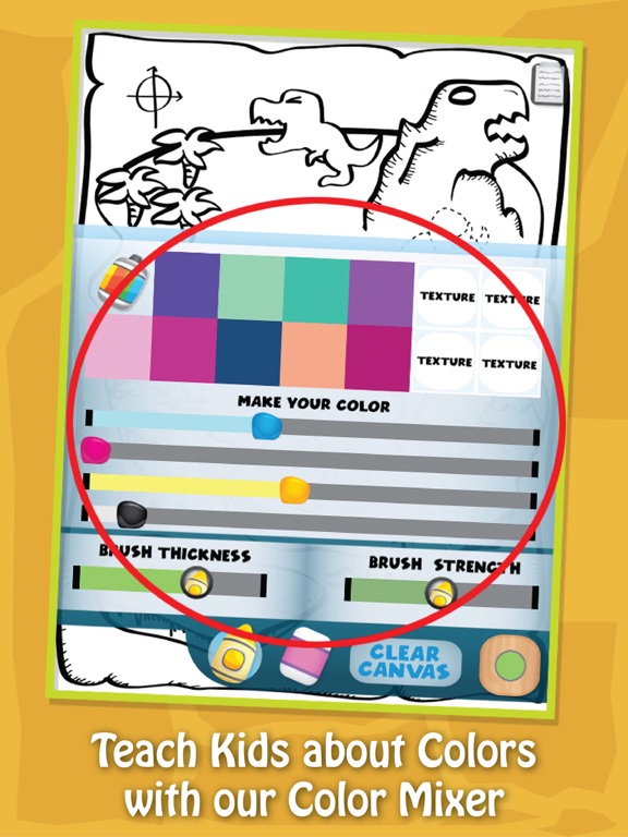 Screenshot #5 pour Kids Paint & Play: Dinosaur