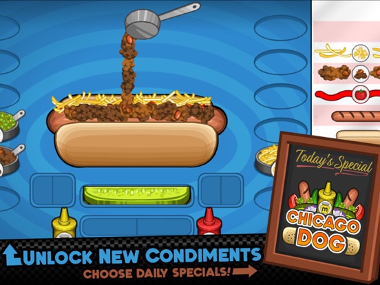 Papa's Hot Doggeria HD iPad app afbeelding 3