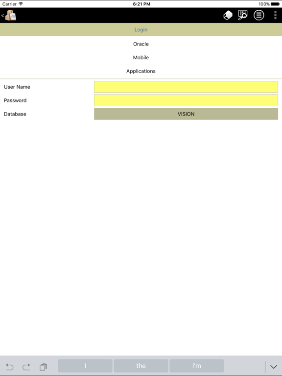 Express Client iPad screenshot