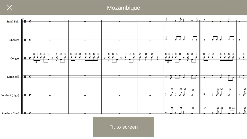 Capture d'écran de PercussionTutor sur iPhone 3