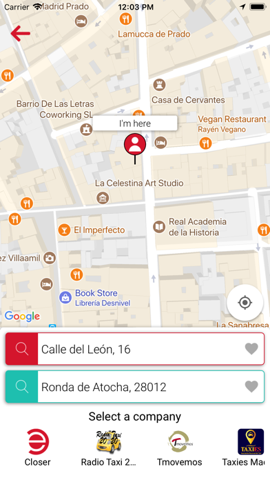 eTaxi (passenger) Screenshot