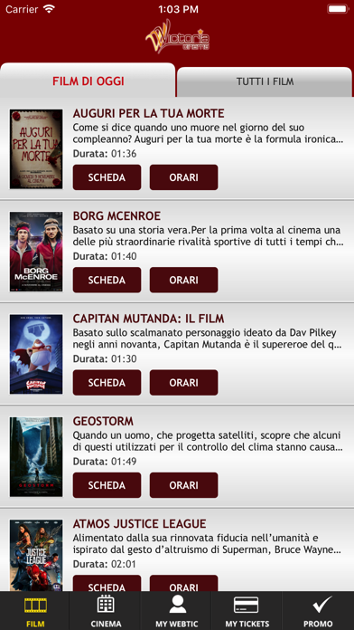 Screenshot #1 pour Webtic Victoria Cinema