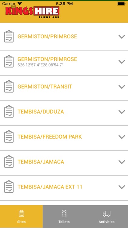 Kings Hire Client App