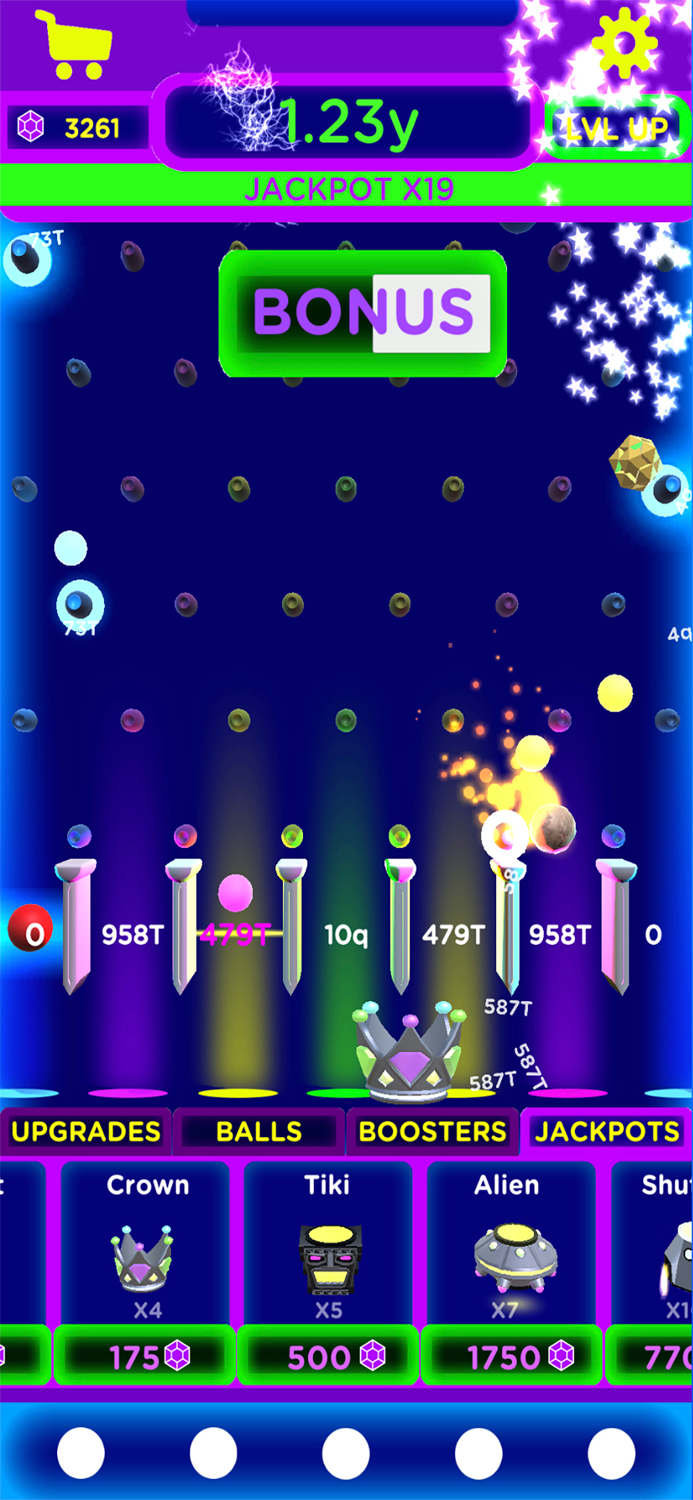 Idle Jackpot Catch the balls