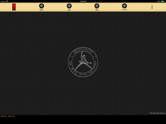 HardRadio Heavy Metal Radio iPad screenshot 4 - Music app