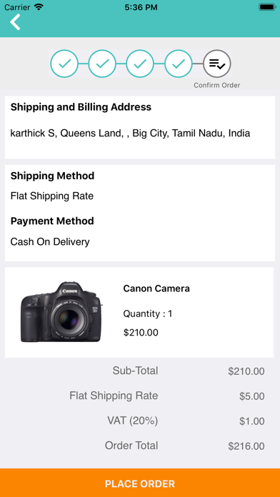 Opencart Mobile App - Exlcart Screenshot