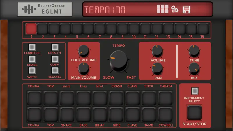 EGLM1 - Drum Machine screenshot 2 of 4